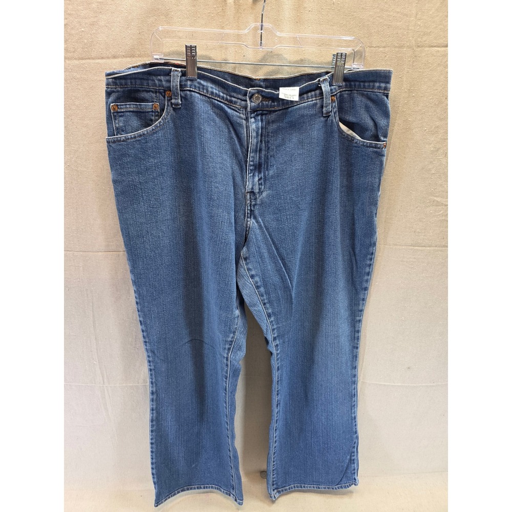 Levis Classic Relaxed Boot‎ Cut Jeans Womens 16M S Blue Denim Mid Rise 16 Medium
